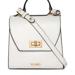 KLEIO Women Top Handle Structured Shoulder Bag-11