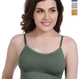 SHOPPY VILLA Women Pack Of 3 Full Coverage Lightly Padded Cotton Everyday Bra-picture-38