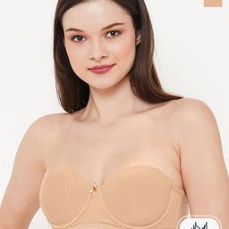 Inner Sense Pack of 2 Organic Cotton Antimicrobial Padded Sustainable Strapless Bra ISB102-picture-32