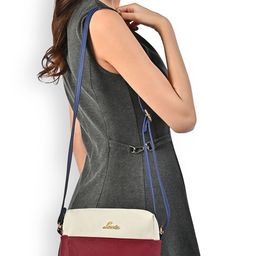 Lavie Women Colourblocked Structured Leather Sling Bag-image-50