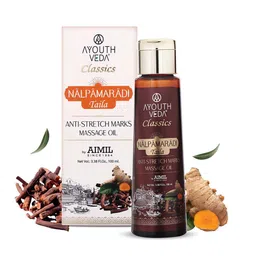 AYOUTHVEDA Nalpamaradi Taila, Anti-Stretch Marks Massage Oil For Face & Body 100ml-44