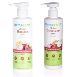 Mamaearth Unisex Set of Onion Hair Fall Control Sustainable Shampoo & Conditioner-24