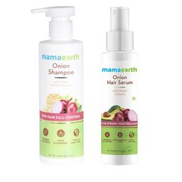 Mamaearth Unisex Set of Sustainable Onion Shampoo & Hair Serum-23