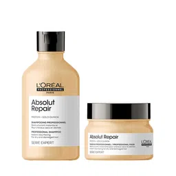 LOreal Professionnel Set of Serie Expert Absolut Repair Shampoo & Mask with Gold Quinoa-27