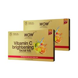 WOW SKIN SCIENCE Set of 2 Vitamin C Brightening Facial Kit with Free Rose Water-10