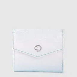 Caprese Women Croc Textured Ombre Print Three Fold Wallet-9