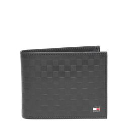 Tommy Hilfiger Men Black Leather Textured Two Fold Wallet-42