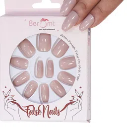 BEROMT 12 Pcs Long-Lasting Reusable Premium Glossy Salon Finish Press on Nails - Shade 325-image-85