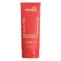 Clensta Red Aloe Vera Moisturizing Face Wash with Hyaluronic Acid - 100 ml-picture-45