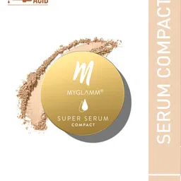 MyGlamm Super Serum Hydrating Compact Powder with Hyaluronic Acid 9g - Cream 101N-image-37
