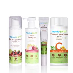 Mamaearth Unisex Set of Sustainable Shampoo, Face Cream, Eye Cream & Face Toner-54