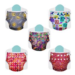 SuperBottoms Pack of 5 Reusable Cloth Sustainable Diaper Combo Freesize UNO- New Version-24