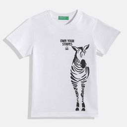 United Colors of Benetton Boys Typography & Animal Graphic Printed T-shirt-image-44