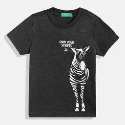 United Colors of Benetton Boys Typography & Animal Graphic Printed T-shirt-image-82