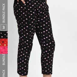BAESD Girls Pack Of 3 Mid-Rise Printed Pure Cotton Capris-picture-40
