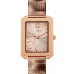 Timex Women Dial & Stainless Steel Bracelet Style Straps Analogue Watch TWEL233SMU02-image-74