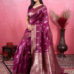 Durga Textile Ethnic Woven Design Kanjeevaram Banarasi Saree-picture-14