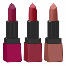 krayons Set Of 3 Intense Matte Velvet Touche Waterproof & Long Lasting Lipsticks-13