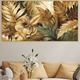 DEKORSTATION Multicoloured Floral and Botanical Canvas Painting-image-80