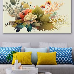 DEKORSTATION Multicoloured Floral and Botanical Canvas Painting-image-84