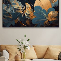 DEKORSTATION Multicoloured Floral and Botanical Canvas Painting-image-89