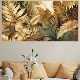 DEKORSTATION Multicoloured Floral and Botanical Canvas Painting-image-85