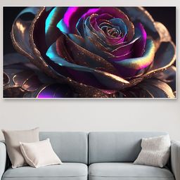 DEKORSTATION Multicoloured Floral and Botanical Canvas Painting-image-76