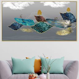 DEKORSTATION Multicoloured Floral and Botanical Canvas Painting-image-18