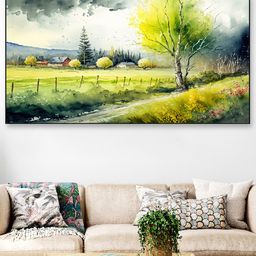 DEKORSTATION Multicoloured Floral and Botanical Canvas Painting-image-86