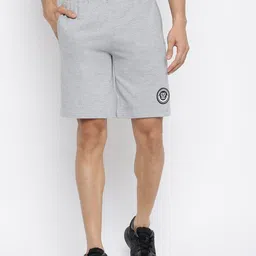 Van Heusen Men Grey Solid Smart Tech Easy Stain Release Knit Shorts-image-66