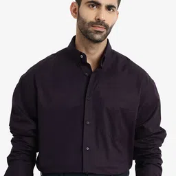 RARE RABBIT Button-Down Collar Comfort Boxy Cotton Casual Shirt-image-4