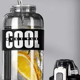 YK Black Printed Large GallonLeakproof & BPA-Free Water Bottle 1200ml-image-40