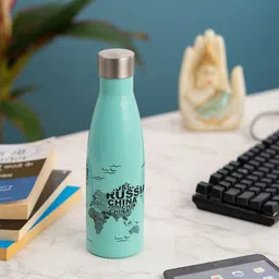 CLAY CRAFT Blue Stainless Steel Single Wall Water Bottle 750 ml-image-48