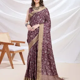 Mitera Ajrak Block Heavy Work Tussar Saree-13