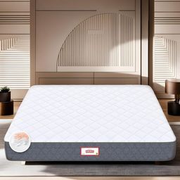 COIRFIT Grey & White Quilted Cotton Orthopedic King Mattress-image-59