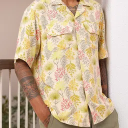 Kook N Keech Holiday Escape Fresh Floral Printed Relaxed Fit Shirt-image-81
