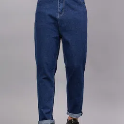 Ben Martin Men Carrot Tapered Fit High-Rise Stretchable Jeans-image-85