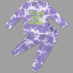 BAESD Kids Tie & Dye Pure Cotton Long Sleeved Breathable Night Suit-picture-17