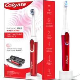 Colgate Proclinical 500R Whitening Rechargeable Sonic Electric Toothbrush - White & Maroon-47