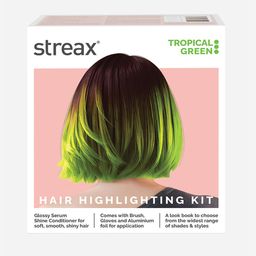 Streax DIY Application Hair Highlighting Kit - Tropical Green-9