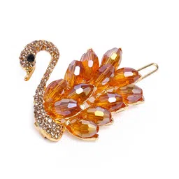 AccessHer Women Gold-Toned Beaded Bumpit Hair Pin-picture-15