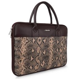 CIMONI Unisex Printed Leather Laptop Bag Up to 16 inch-25
