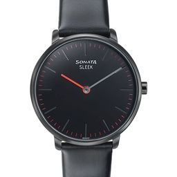 Sonata Sleek Women Round Dial & Leather Straps Analogue Watch 8191NL01-37