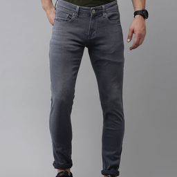 SPYKAR Men Skinny Slim Fit Low-Rise Light Fade Stretchable Jeans-image-86