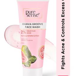 Pure Sense Guava Groove Face Wash with 2% Salicylic Acid & Kiwi - 100 ml-54