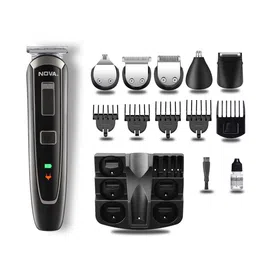 NOVA Men NG 1150 Corded & Cordless Grooming Kit - Black-picture-24
