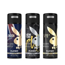 Playboy Men Set of 3 VIP + London + New York Fragrance Gift Set-image-4