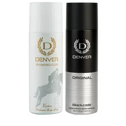 Denver Men Set of Sporting Club Victor & Original Black.Code Deodorant - 200ml each-21