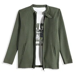 CAVIO Boys Lightweight Tailored Jacket With T-shirt-image-33
