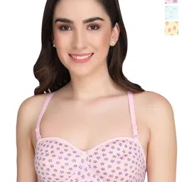 Liigne Multicoloured Bra Half Coverage Lightly Padded-11